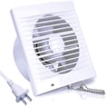 thumbnail image 1 of SAILFLO 4 Inch Wall-Mounted Exhaust Fan, 12W 130m&Acirc;&sup3;/h Ventilation Extractor with Anti-backflow Check Valve Chain Switch for Win, 1 of 7