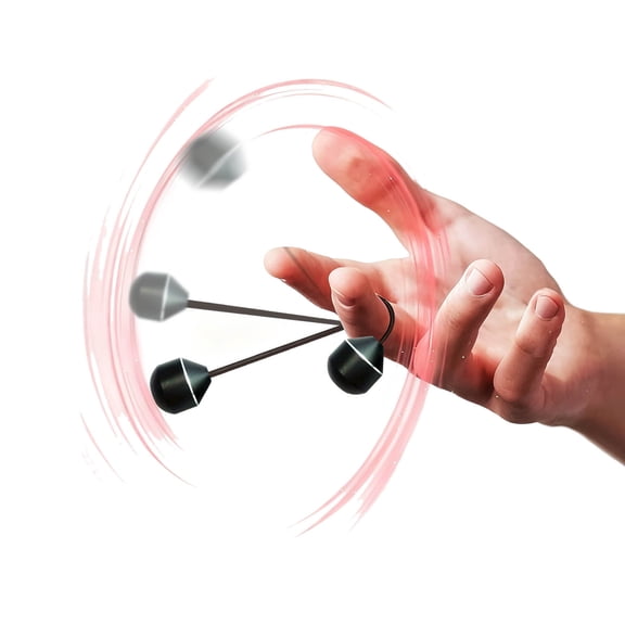 (1pack) Finger Toys for Practicing Finger Dexterity Metal Fidget Spinner Aluminum Alloy Beads Cool Toys for Men Women Youngs