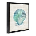 thumbnail image 2 of Stupell Industries Cottage Gradient Clam Seashell Black Floating Frame Canvas Art, 18 x 18, by Susan Arnot, 2 of 7