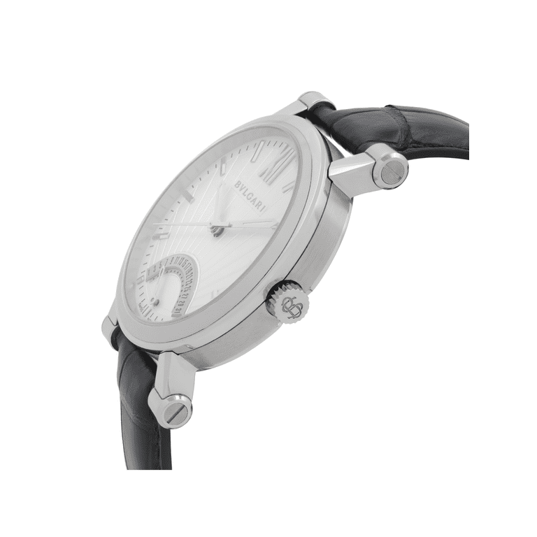 Bvlgari Sotirio Retrograde Steel White Dial Automatic Mens Watch