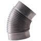 thumbnail image 5 of Conector de tubo de chimenea portátil, codo de 45 degree, tubo de humo resistente al calor, fabricado en 125 cm, 5 of 9