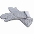 thumbnail image 2 of Supper Long 58cm Cotton Cloth Bbq Oven Gloves Heat Resistant Gloves 1pc, 2 of 2