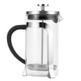 thumbnail image 3 of Safer To Use Filter Design Filter Coffee Pot, Easy To Press Coffee Pot, For Home Travel Gifts Office Silver 600ml, 3 of 8