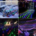 thumbnail image 5 of Expandable Christmas Net Lights Outdoor 10ft x 6.5ft 200 Led Mesh Fairy String Lights,8 Modes Mesh Lights for Xmas Trees, Bushes, Wedding, Outdoor Garden Decorations, Multicolor, 5 of 6