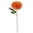 Orange, variant on 1Pc Purple Faux Chrysanthemum Mum, 11" Artificial Marigold Flower with Stem, Soft Silk Pom Pom Bloom