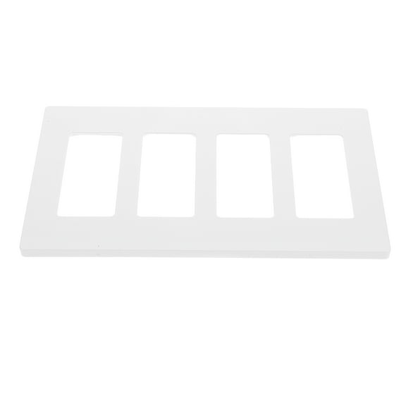 HOMEMAXS Light Switch Cover Screwless for Home 4-Gang Outlet Covers Decorative Light Switch Plates Switch Plate Covers for Home