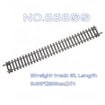 thumbnail image 2 of Zylopa HO Scale Nickel Silver Track with Wood Ties – Set of 4 Realistic Model Railroad Tracks- G166600, 2 of 6
