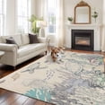 thumbnail image 2 of Turtle Coastal Area Rugs 8'x10', Washable Small Throw Rugs for Living Room Patio, Nautical Summer Beach Coral Jellyfish Rustic Indoor Outdoor Rug Non-Slip Low Pile Carpet Runner Reversible Floor Mats, 2 of 8