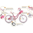 thumbnail image 3 of Royalbaby Girls Kids Bike Star Girl 18 In Bicycle Basket Kickstand Pink Child's Cycle, 3 of 6