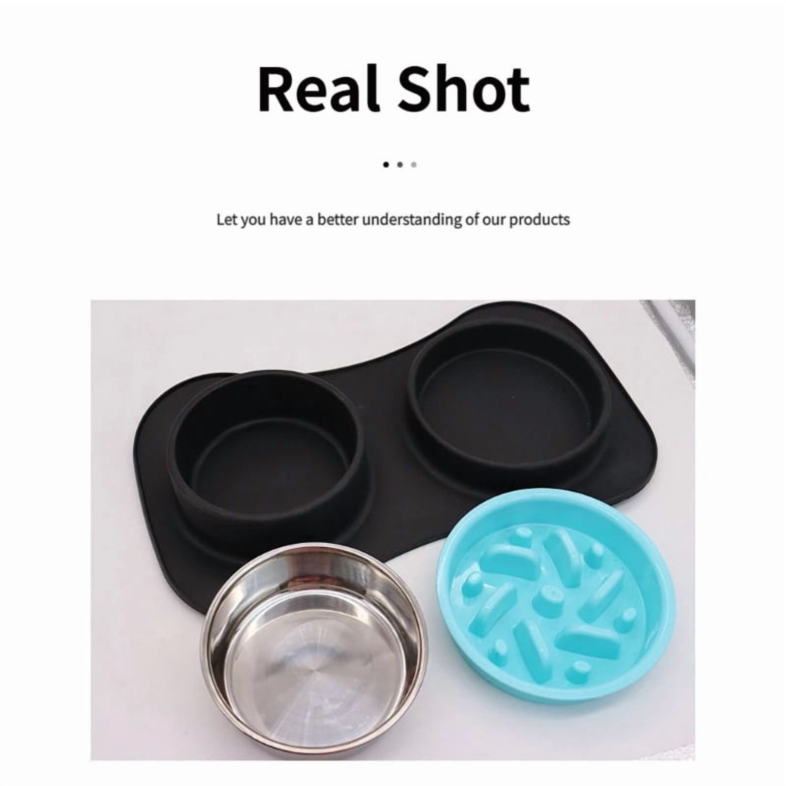 Portable Silicones Pet Feeders Slow Food Dog Bowl Foldable Antislip Cats Bowl for Outdoor Travel Pet Supply