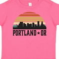 thumbnail image 4 of Inktastic Portland Oregon Skyline Retro Sunset Boys or Girls Toddler T-Shirt, 4 of 5