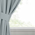 thumbnail image 3 of Superior Blackout Solid Light Filtering Grommet Curtain Panel Set, 46" x 84", Stone Blue, 3 of 14