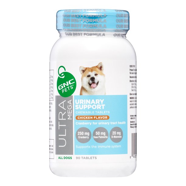 GNC Pets Ultra Mega Urinary Support Supplement for Dogs, Chicken Flavor