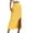Yellow, variant on Fsqjgq Ballet Skirt Boho Skirts for Women Leather Skirt Falda Cute Skirts Long Pencil Skirt Women's Ribbed Knit Slim Bodycon Slim Side Slit Button Down Skirt Versatile Ruched Wrap Skirt L