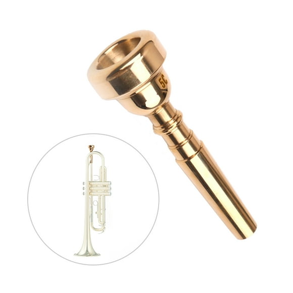 Embout Trompette Instrument de Musique Accessoires Plaqué Or 5C