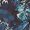 Blue, variant on Moomaya Tie-Up One Shoulder Tops For Women, Sleeveless Printed Summer Crop Top