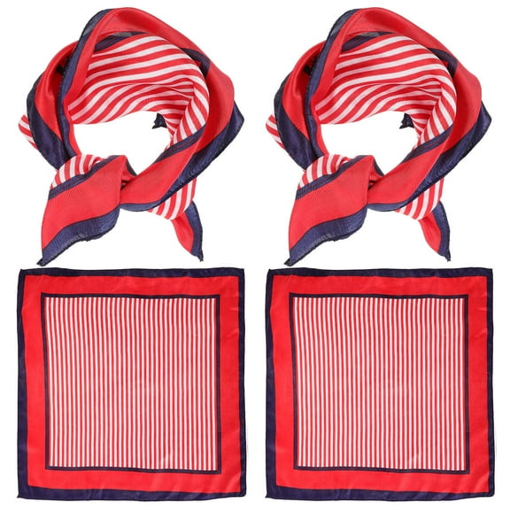 HONMEET 4Pcs Kerchief Durable Materials for Women Neckwear Attendant Uniforms 19.65x19.65in