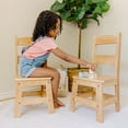 thumbnail image 2 of Melissa & Doug Wooden Chairs, Set of 2 - Blonde Furniture for Playroom, 2 of 9