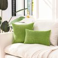 thumbnail image 3 of Soft Corduroy Corn Kernel Pillowcase 20*20 Inches Aquamarine, 3 of 4