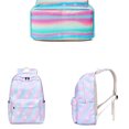 thumbnail image 2 of ZZwxWA Tax Free Weekend Gradient Lightweight Water Backpacks For Teen Girls School Backpack With Lunch Bag, 2 of 4