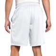thumbnail image 2 of Russell Athletic 9 Dri-Powe Tricot Mesh Shorts with Pockets, M, White, 2 of 3