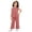 Red, variant on hoksml Girls Checkered 2-Piece Outfit Sleeveless Ruffle Top and Wide Leg Pants Set with Bow Embroidery