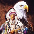 thumbnail image 1 of Eagle & Indian - Peinture Diamant DIY, 1 of 6