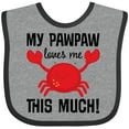 thumbnail image 3 of Inktastic My PawPaw Loves Me Boys or Girls Baby Bib, 3 of 4