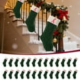 thumbnail image 5 of Personalized Christmas Stockings with Initial Monogram - Embroidered 18" Green Knitted Stockings for Family Holiday, Xmas Party, and Gift Bags - 26 Letters Available, 5 of 9