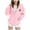 Pink, variant on Posijego Girls Christmas Hoodies Zipper Sweatshirts Jacket Lightweight Hooded Casual Outerwear with Pockets