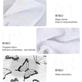 thumbnail image 5 of SKYSONIC 2 Pcs Hanging Hand Towels, Soft Absorbent Black White Butterfly Towel for Kitchen Bathroom, 12"x17", 5 of 7