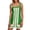 Green, variant on Women's Striped Mini Dress Boho Strap Sundress Summer Cover Up Dress for Beach M