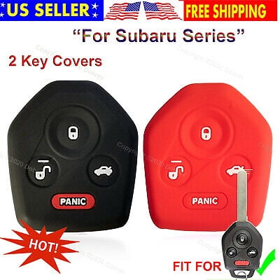 2x Silicone Skin 3 1 Smart Fob Entry Case Cover Holder Protector for Subaru Key