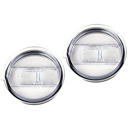 - 2 Pack Replacement Lid for 30 oz cups CocoStraw Slide Closing Straw Vacuum Yeti RTIC Tumbler Rambler Drinking Cup