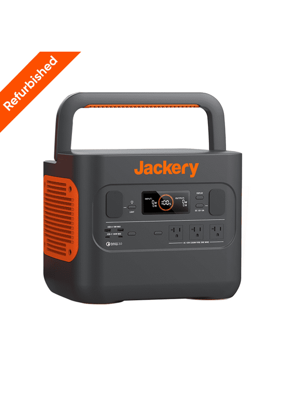 Jackery Explorer 2000 PRO Portable Power Station, 2160Wh Capacity with 3x120V/2200W AC Outlets, Solar Mobile Lithium Battery Pack for Outdoor RV Camping Emergency