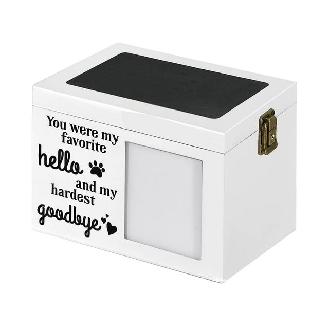 Contenedor de cenizas para mascotas, urna de recuerdo sellada, urna de madera para mascotas, recuerdo para mascotas