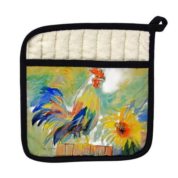 Betsy Drake PT265 Betsys Rooster Pot Holder