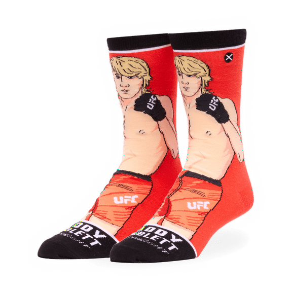 ODD SOX Paddy Pimblett Crew Socks UFC Fighter Novelty Apparel Size Large Comfy Cotton Blend Fun Gift