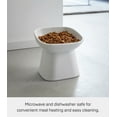 thumbnail image 5 of Yamazaki Home Tilted Pet Food Bowl, White, Ceramic, 6.7oz, Dishwasher Safe, 5 of 7