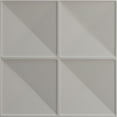 thumbnail image 5 of Ekena Millwork 19 5/8"W x 19 5/8"H Richmond EnduraWall Decorative 3D Wall Panel, Textured Metallic Silver (12-Pack for 32.04 Sq. Ft.), 5 of 6
