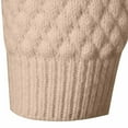 thumbnail image 5 of QTBIUQ Sweater Winter Mens Solid Color Knitted Casual Base High Neck Sweater Top Khaki, 5 of 7