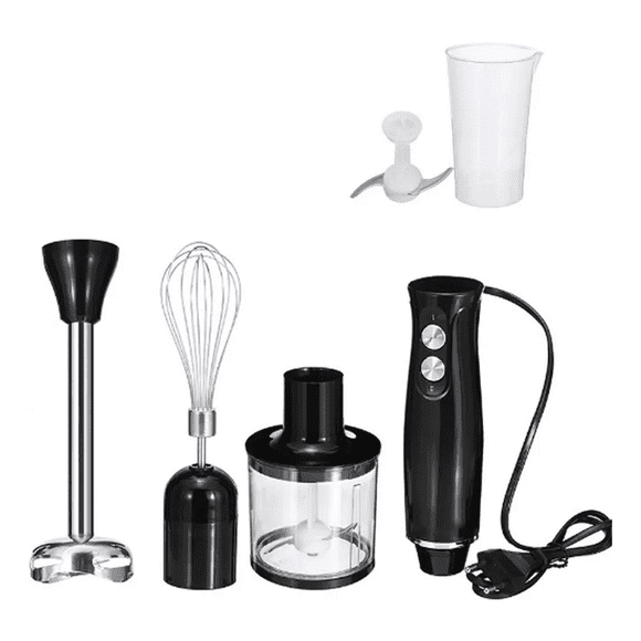 Batidora De Inmersion Portátil Multifuncional 4 En 1 500w negro