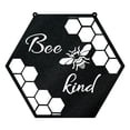 thumbnail image 2 of Letrero Colgante De Colmena De Abejas Letrero colgante de colmena de abejas de acero inoxidable, colgantes de arte de pared (negro B) Sywqhk Libre de BPA, 2 of 7