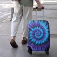 thumbnail image 3 of Blue Purple Tie Dye Mandala Pattern Luggage Cover Fashion Suitcase Cover Baggage Covers Fit 25-28 Inch Luggage (Go Travel), 3 of 5