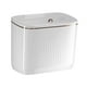 thumbnail image 1 of Cubo de basura colgante, cubo de basura para baño, montaje en pared, contenedor de basura, ahorro de espacio, contenedor de basura para estudio, casa, Corto Blanco mayimx Papelera de baño, 1 of 9
