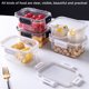thumbnail image 2 of Mouliraty Bento Boxes Lonchera Hermética para Refrigerador, Caja Rectangular para Cocina, Caja de Almacenamiento, Lonchera para Hombres, Niños y Mujeres, Electrodomésticos de Cocina en Liquidación, 2 of 8