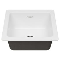 American Standard Delancey Undermount Cast Iron 18 in. Single Bowl Kitchen Sink in Brilliant White