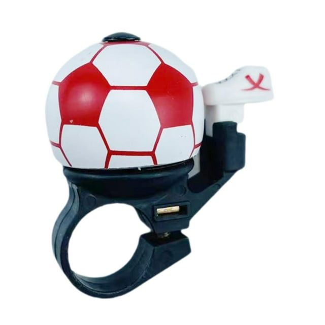 Timbre para bicicleta, timbres para manillar, balón de fútbol ligero, diseñado para fútbol Rojo