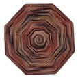 thumbnail image 2 of Better Trends 48" Octagonal Braided Rug – 100% Cotton Reversible Accent Rug for Entryway, Kitchen, Bedroom – Ombre Chenille Collection – Burgundy, 2 of 2