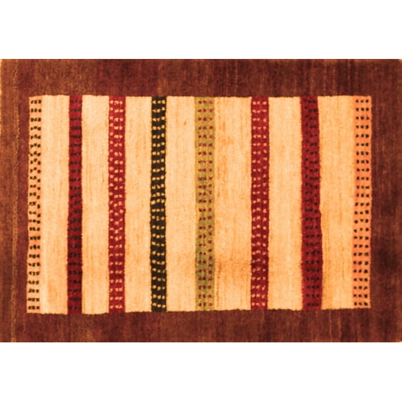 Ahgly Company Indoor Rectangle Persian Orange Traditional Area Rugs, 4' x 6'